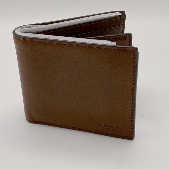 Coach Leather Compact ID Wallet - Picture 5 of 9